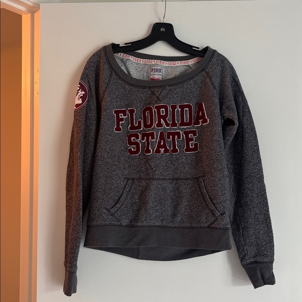 PINK Victoria's Secret Gray Florida State Sweater